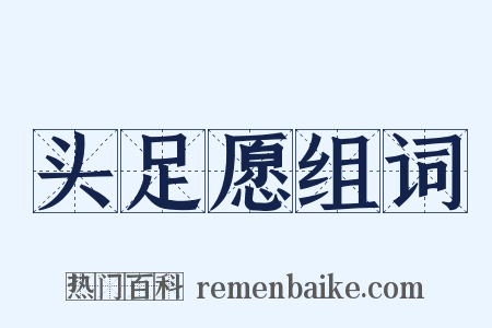 头足愿组词是什么意思的图片